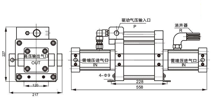 双头单作用泵接法